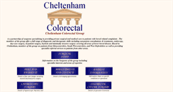 Desktop Screenshot of cheltenham-colorectal.org.uk