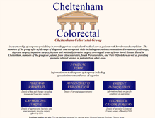 Tablet Screenshot of cheltenham-colorectal.org.uk